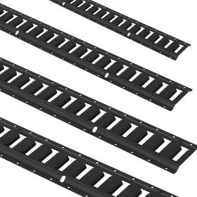 VEVOR E Track Tie-Down Rail Kit, 18PCS 5' E-Tracks Set Includes 4 Steel Rails & 8 O-Ring Anchors & 4 Tie-Offs with D-Ring & 2 Ratchet Straps